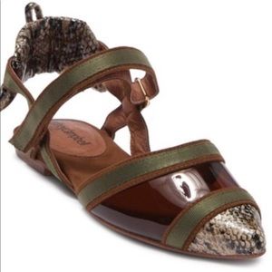 Jeffrey Campbell For Anthropology “Enrich Python Pointed Flats 🤩